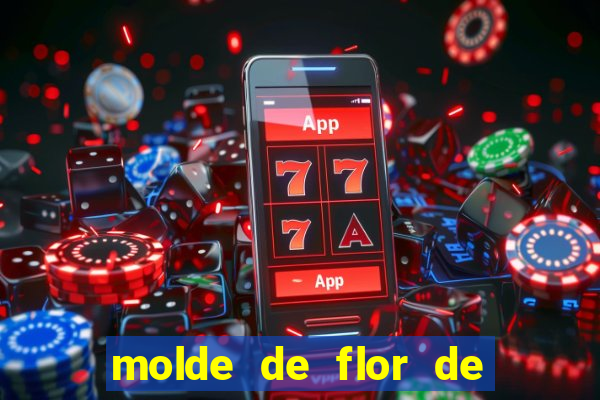 molde de flor de eva grande para imprimir